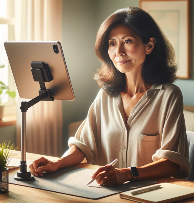 Woman at Computer